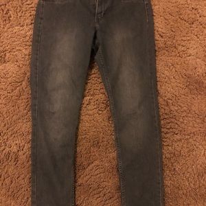 Skinny dark gray jeans